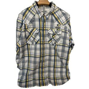 Columbia Men's Plaid Long‎ Sleeve Shirt PFG Fishing Outdoor XL